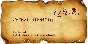Ábri Mihály névjegykártya