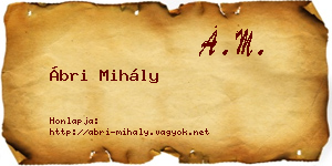 Ábri Mihály névjegykártya